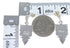 Southwest Silver Multicolor Post Dangle Earrings YX70863